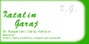 katalin garaj business card